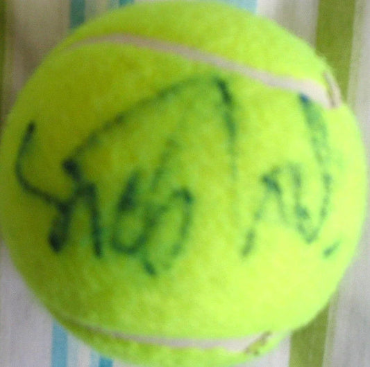 Sandrine Testud autographed tennis ball - AutographsForSale.com