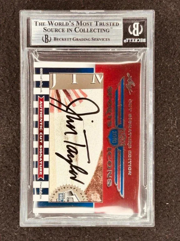 Paul Hornung & Jim Taylor 2010 Leaf Sports Icons Cut Signature certified autograph card 1/1 Packers - AutographsForSale.com