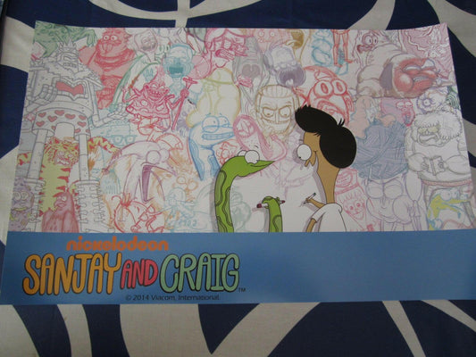 Sanjay and Craig 2014 Comic-Con Nickelodeon 11x17 promo poster - AutographsForSale.com