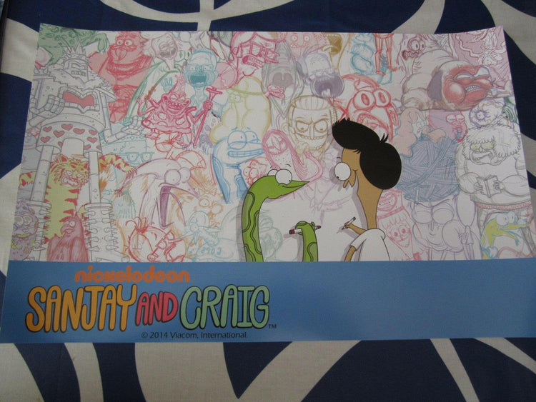 Sanjay and Craig 2014 Comic-Con Nickelodeon 11x17 promo poster - AutographsForSale.com