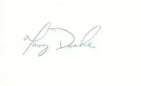 Tommy Donohue signed index card Cut Signature California Angels - AutographsForSale.com
