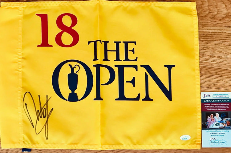 Francesco Molinari signed British Open undated golf flag JSA - AutographsForSale.com