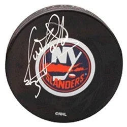 Denis Potvin autographed New York Islanders puck - AutographsForSale.com