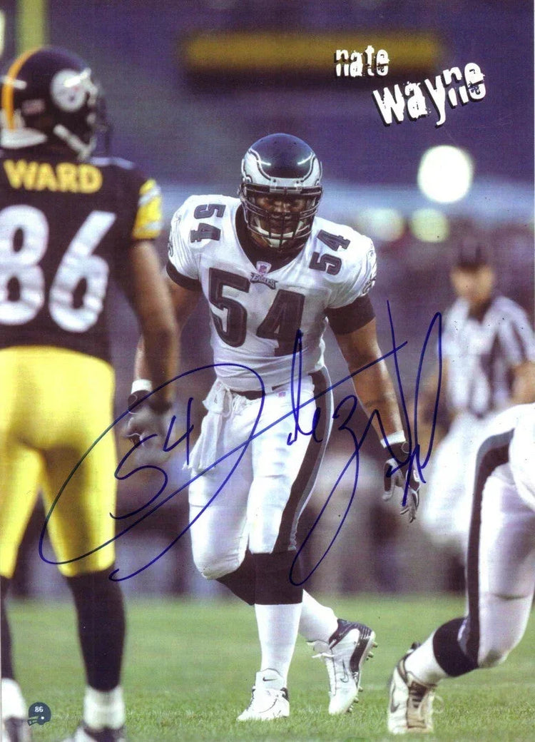 Nate Wayne autographed Philadelphia Eagles 8x10 photo - AutographsForSale.com