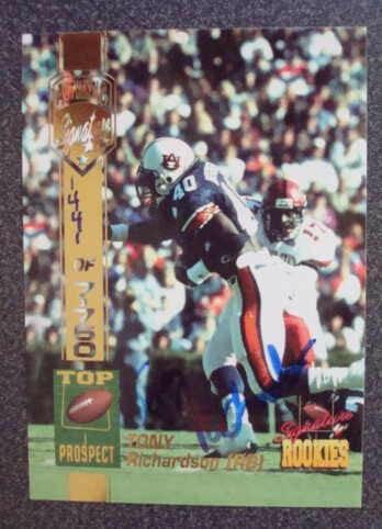 Tony Richardson certified signed Auburn 1994 Signature Rookies card - AutographsForSale.com
