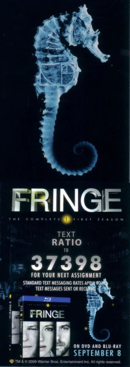 Fringe 2009 San Diego Comic-Con Seahorse promo card - AutographsForSale.com