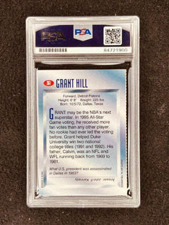 Grant Hill autographed Detroit Pistons 1995 Sports Illustrated for Kids card PSA/DNA Slabbed - AutographsForSale.com