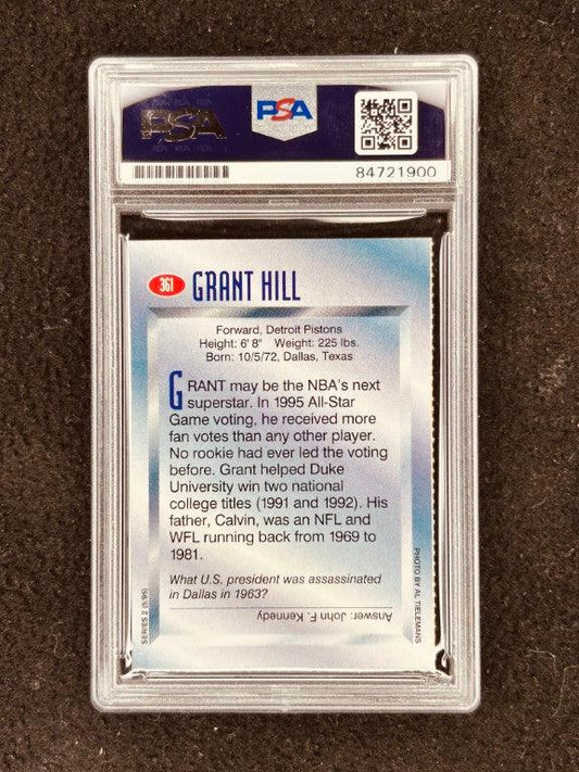 Grant Hill autographed Detroit Pistons 1995 Sports Illustrated for Kids card PSA/DNA slabbed - AutographsForSale.com