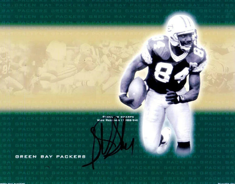 Sterling Sharpe autographed Green Bay Packers 8x10 photo - AutographsForSale.com