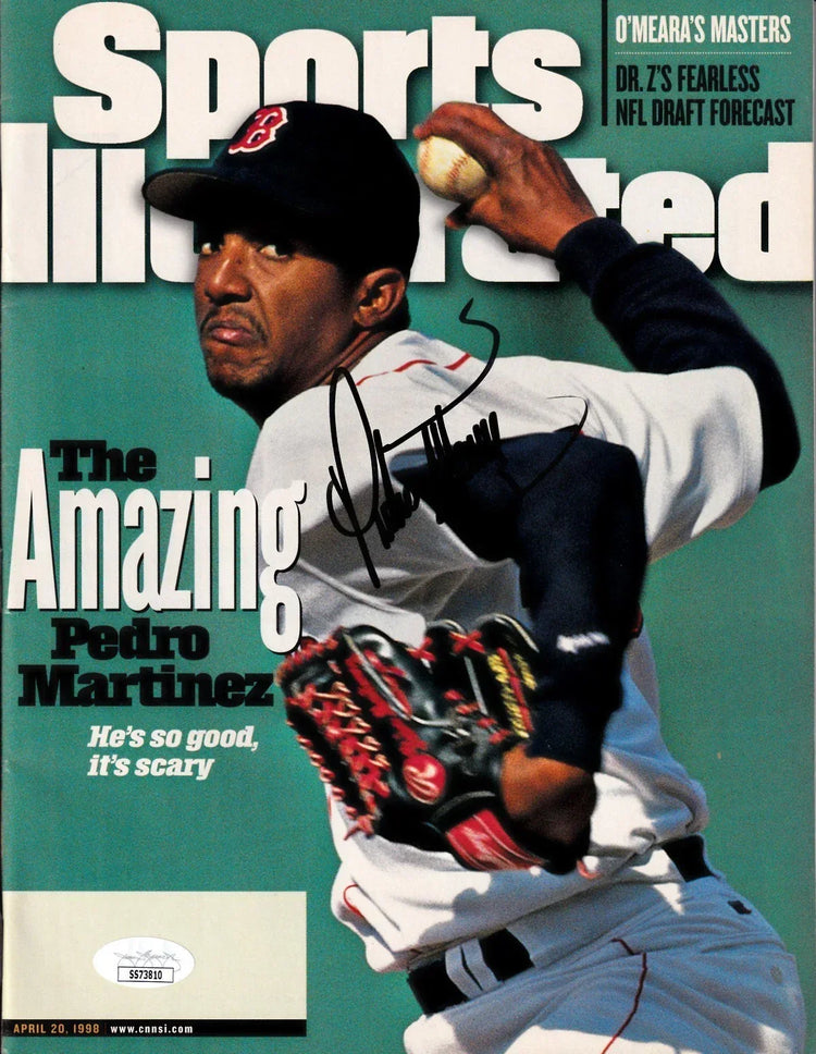 Pedro Martinez signed Red Sox 1998 Sports Illustrated JSA - AutographsForSale.com