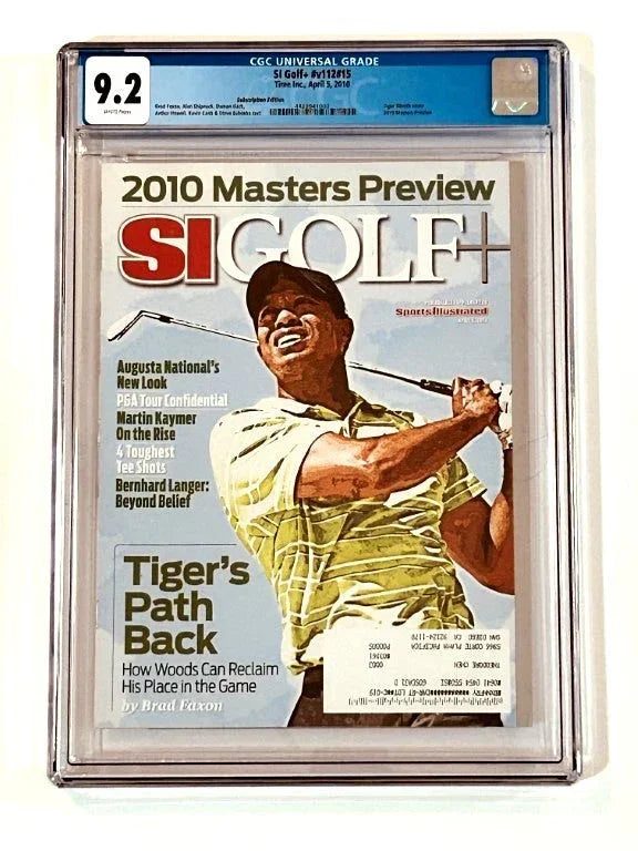 Tiger Woods 2010 Masters preview Sports Illustrated Golf Plus issue CGC grade 9.2 - AutographsForSale.com