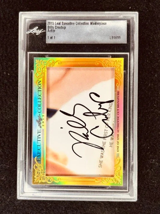 Billy Crudup 2015 Leaf Masterpiece Cut Signature certified autograph card 1/1 JSA Almost Famous - AutographsForSale.com