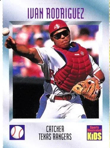 Ivan (Pudge) Rodriguez Texas Rangers 1996 Sports Illustrated for Kids card - AutographsForSale.com