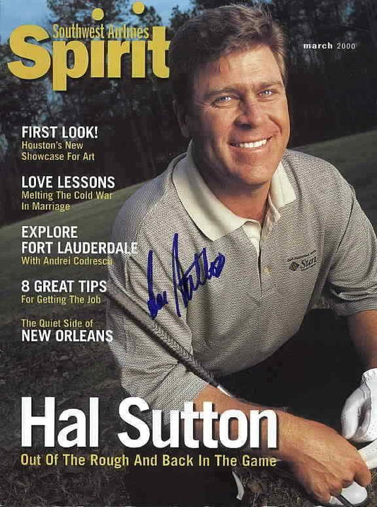 Hal Sutton autographed Southwest Airlines Spirit magazine - AutographsForSale.com