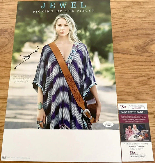 Jewel autographed Picking Up Pieces CD 11x17 poster JSA - AutographsForSale.com