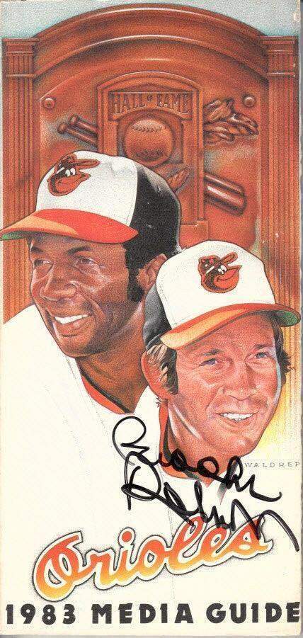 Brooks Robinson signed Baltimore Orioles 1983 media guide - AutographsForSale.com
