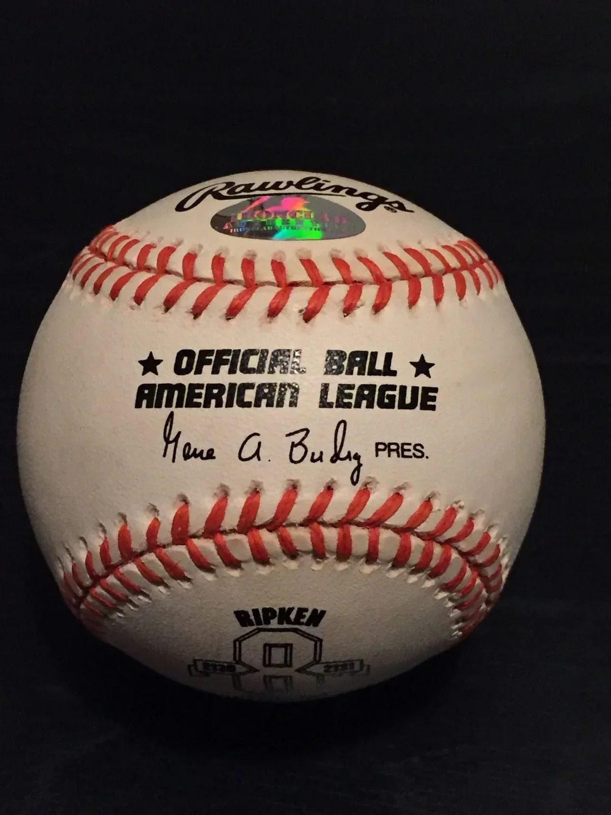 Cal Ripken signed Orioles Consecutive Game 2131 baseball IRONCLAD - AutographsForSale.com