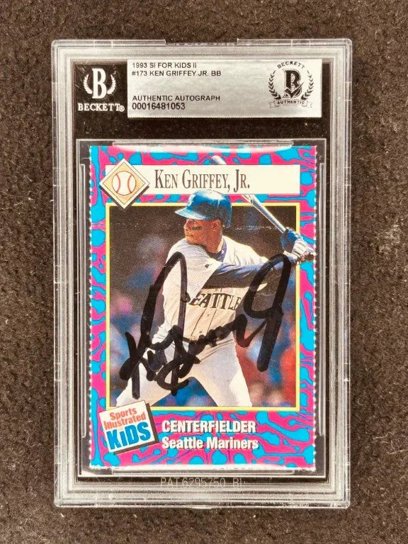 Ken Griffey Jr signed Mariners 1993 SI for Kids card BAS certified - AutographsForSale.com