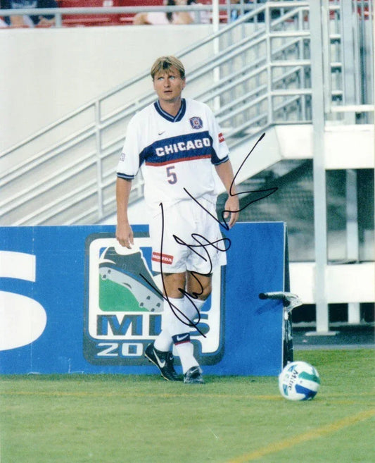Lubos Kubik autographed MLS Chicago Fire 8x10 photo - AutographsForSale.com