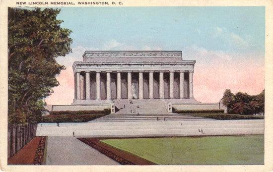Lincoln Memorial vintage early 1920s postcard - AutographsForSale.com