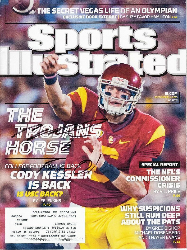 Cody Kessler signed USC 2015 Sports Illustrated w/ Fight On - AutographsForSale.com