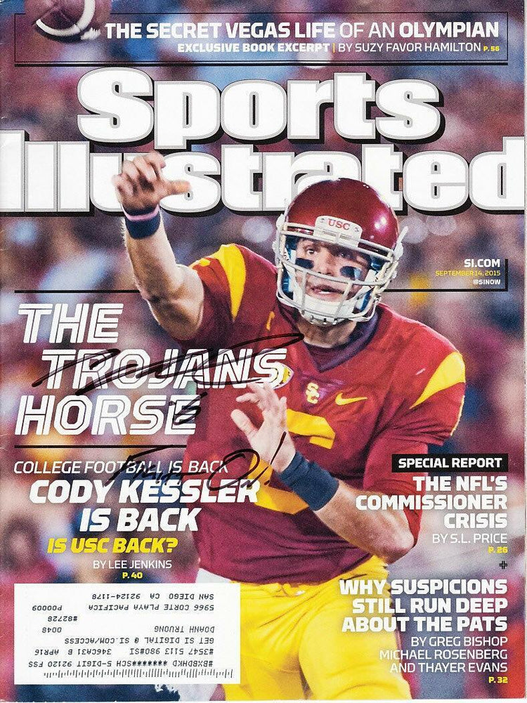 Cody Kessler signed USC 2015 Sports Illustrated w/ Fight On - AutographsForSale.com