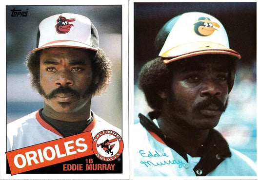 Eddie Murray Baltimore Orioles 1980 1984 And 1985 Topps Super 5x7 jumbo cards - AutographsForSale.com