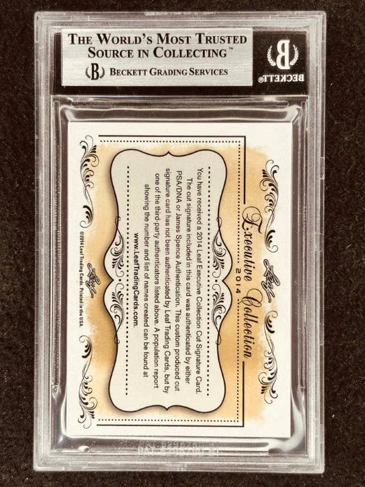 Sasha Cohen 2014 Leaf Masterpiece Cut Signature certified signed card - AutographsForSale.com