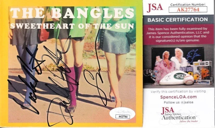Bangles signed Sweetheart of Sun CD Susanna Hoffs Debbi Vicki Peterson JSA - AutographsForSale.com