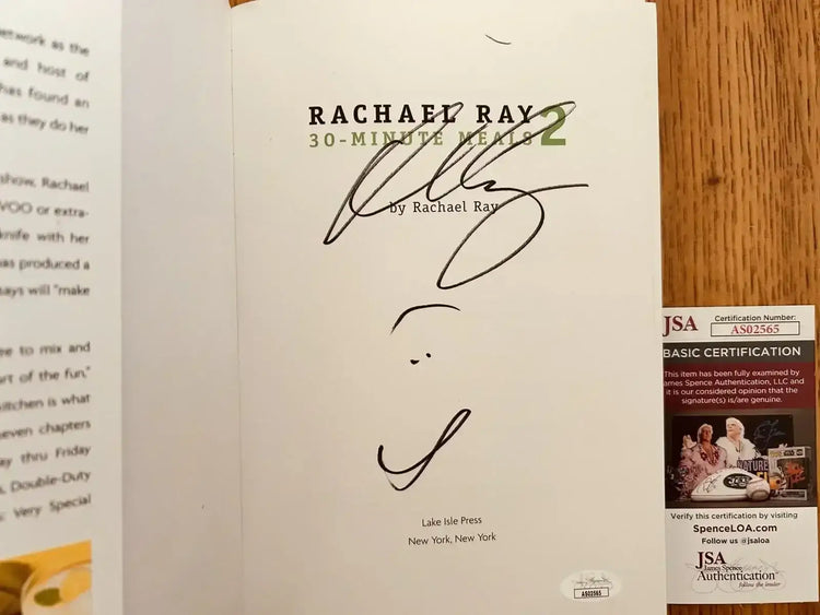 Rachael Ray autographed 30 Minute Meals 2 cookbook JSA - AutographsForSale.com