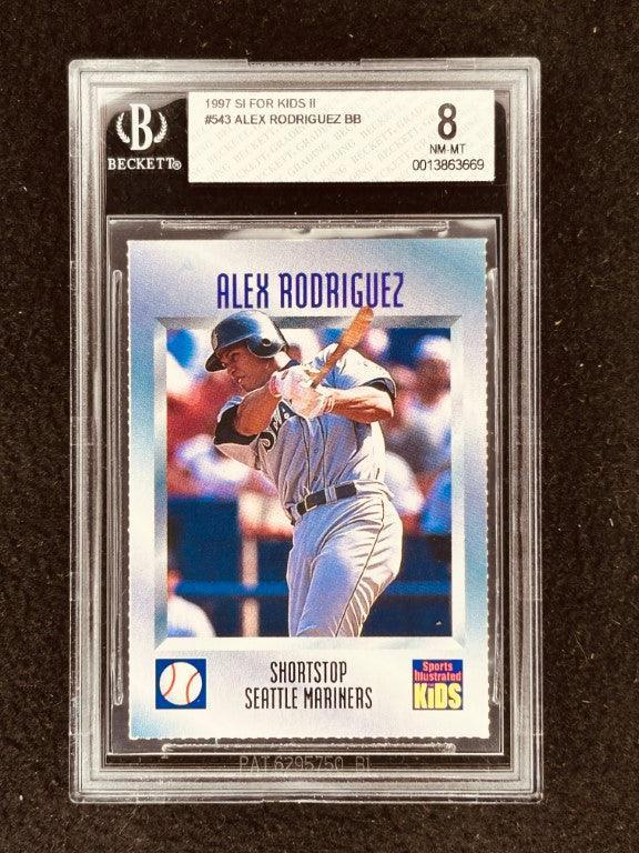 Alex Rodriguez Mariners 1997 SI for Kids card BGS 8 - AutographsForSale.com
