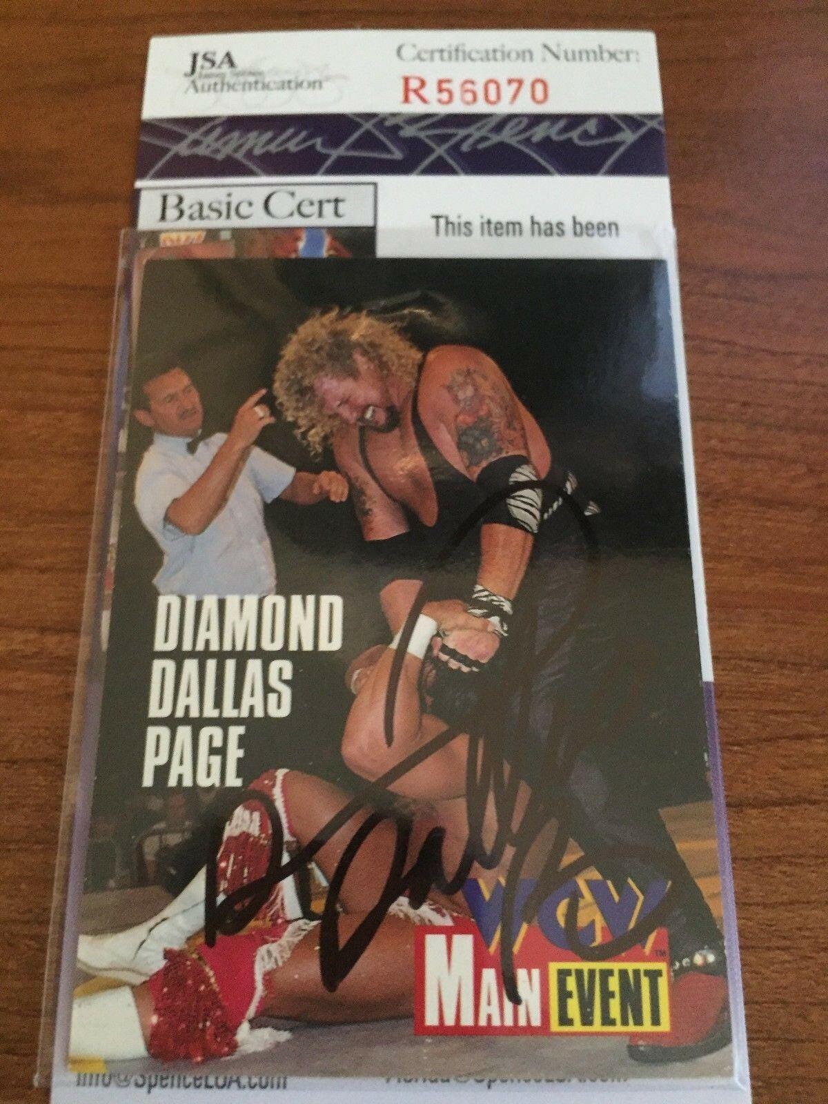 Diamond Dallas Page autographed 1995 Cardz WCW Main Event wrestling card JSA - AutographsForSale.com