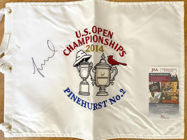 Michelle Wie autographed 2014 US Women’s Open embroidered golf pin flag JSA - AutographsForSale.com