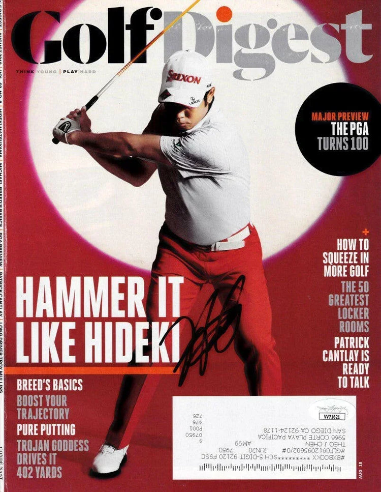 Hideki Matsuyama autographed 2018 Golf Digest cover JSA - AutographsForSale.com