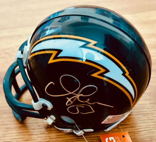 Junior Seau autographed San Diego Chargers mini helmet JSA - AutographsForSale.com