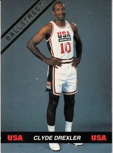 Clyde Drexler 1992 USA Olympic Dream Team Ballstreet Journal card - AutographsForSale.com