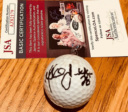Marshall Faulk autographed Top Flite golf ball JSA - AutographsForSale.com
