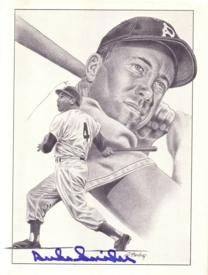 Duke Snider autographed Brooklyn Dodgers 8x10 art print - AutographsForSale.com