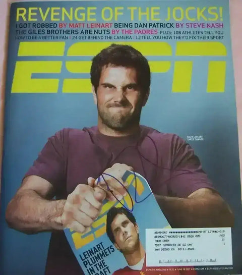 Matt Leinart signed 2007 ESPN magazine USC Trojans - AutographsForSale.com