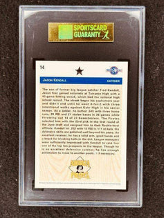Jason Kendall Pittsburgh Pirates 1992 Upper Deck Minors pre RC SGC grade 96 MINT - AutographsForSale.com