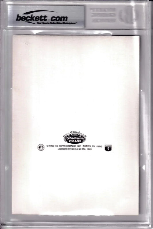 Mark McGwire autographed Oakland A’s 1993 Stadium Club Master Photo card BAS - AutographsForSale.com