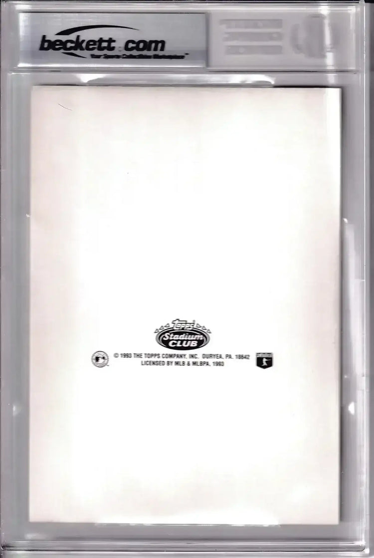 Mark McGwire autographed Oakland A’s 1993 Stadium Club Master Photo card BAS - AutographsForSale.com