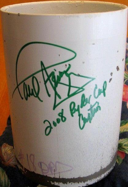 2008 Ryder Cup Valhalla Hole 18 cup liner signed by Paul Azinger JSA - AutographsForSale.com