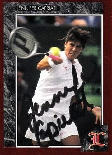 Jennifer Capriati autographed 1992 Legends tennis card - AutographsForSale.com