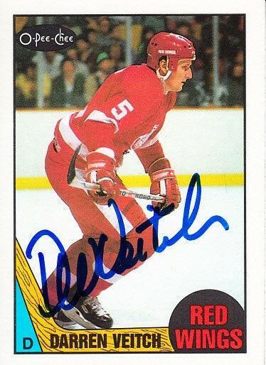 Darren Veitch autographed Detroit Red Wings 1987-88 O-Pee-Chee card - AutographsForSale.com