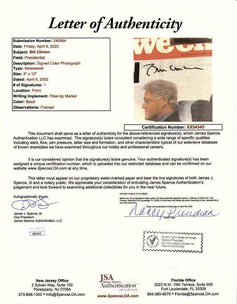 Bill Clinton autographed 2002 Newsweek cover framed JSA - AutographsForSale.com