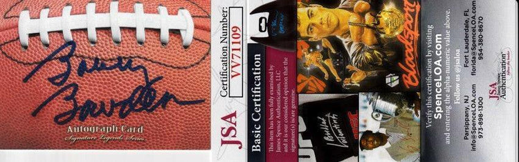 Bobby Bowden autographed Signature Legends Series Football card JSA - AutographsForSale.com