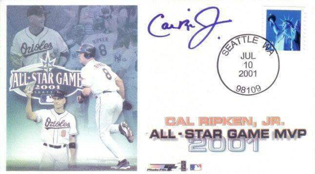 Cal Ripken signed Orioles 2001 MLB All-Star MVP cachet Ironclad - AutographsForSale.com