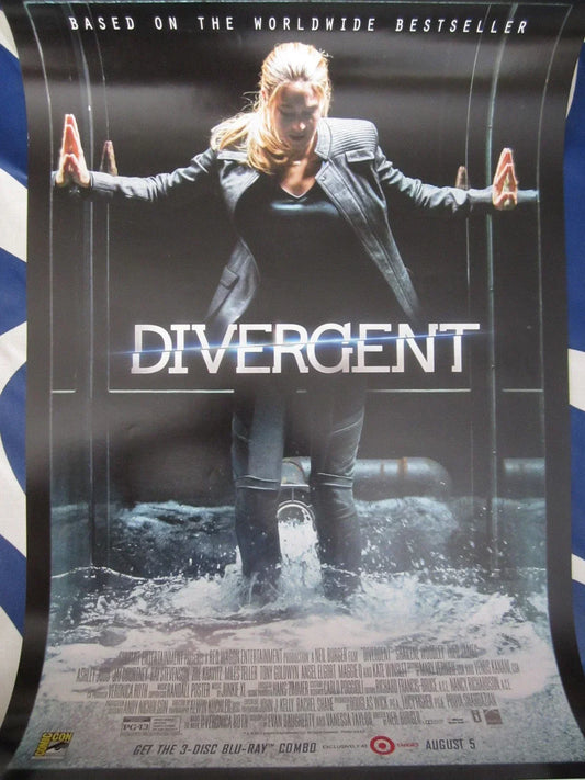 Divergent 2014 SDCC mini movie poster Shailene Woodley - AutographsForSale.com