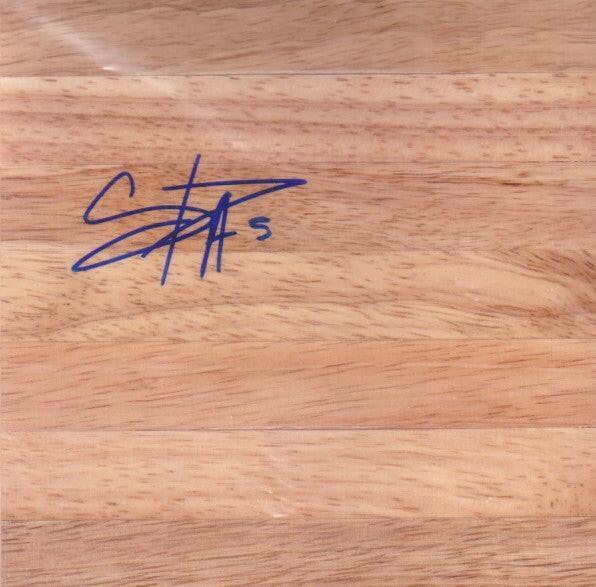 Cappie Pondexter signed basketball wood floor Phoenix Mercury NY Liberty - AutographsForSale.com